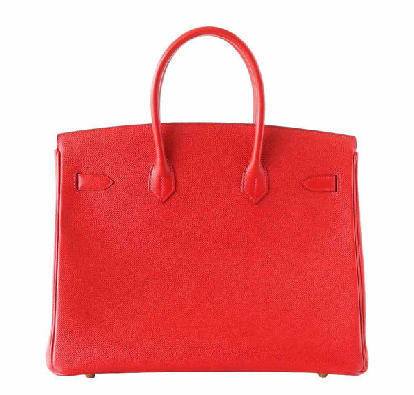 Hermes Birkin 35 Rouge Casaque new back