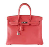 Hermes Birkin 35 Pink Bag Clemence 