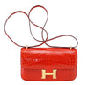 Hermes Constance Elan Geranium Crocodile Bag