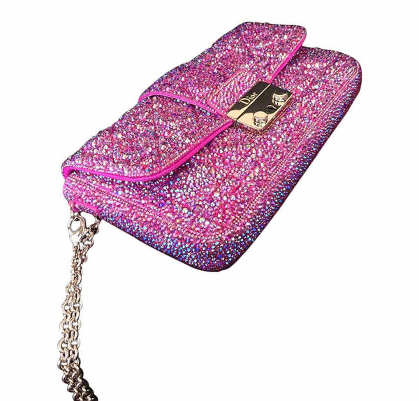 dior crystal swarovski bag flat