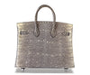 Hermes Birkin 25 Ombre Lizard palladium pristine back