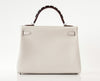 Hermès Kelly 32 Limited Edition Au Gallop craie rouge noir togo barenia palladium pristine back