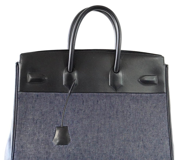 Hermes Birkin 35 Limited Edition Denim Shadow excellent back