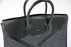 Hermes Birkin 35 Limited Edition Denim Shadow excellent front side top handles