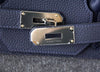 Hermes Birkin 40 HAC Gris Wool Blue Togo palladium pristine clasp