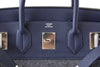 Hermes Birkin 40 HAC Gris Wool Blue Togo palladium pristine embossing