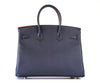 Hermes Birkin 35 navy rouge Limited Edition Epsom gold pristine back