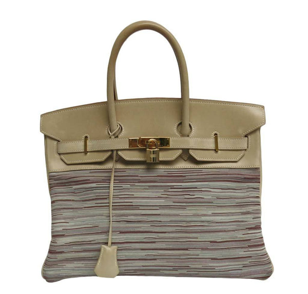 Hermes Birkin 35 Beige Vibrato Bag