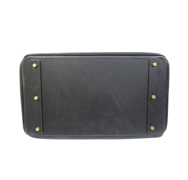 hermes hac 45 black used bottom