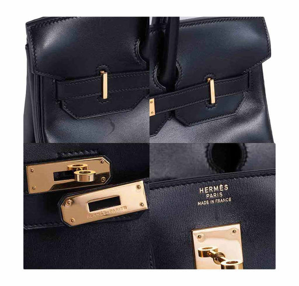 hermes hac 32 black used detail