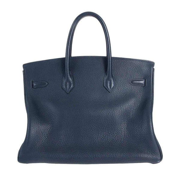 hermes birkin 35 navy used back