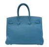 hermes birkin 35 cobalt used back