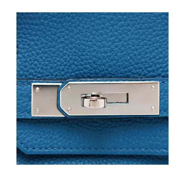 hermes birkin 35 cobalt used engraving