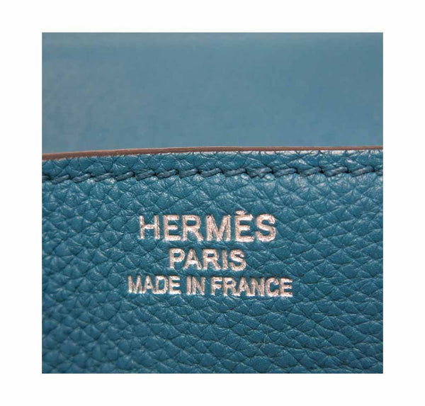 hermes birkin 35 cobalt used embossing