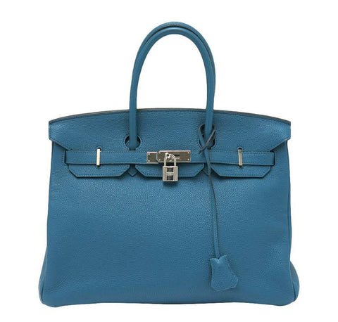 Hermes Birkin 35 Cobalt Togo Bag 