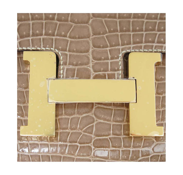 hermes constance 23 light beige used closure