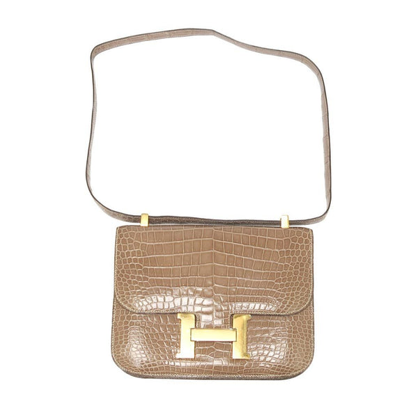 hermes constance 23 light beige used front