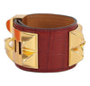 Hermes Collier de Chien Bracelet Alligator