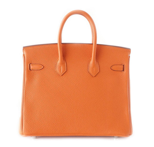 Hermes Birkin 25 Bag Orange Togo