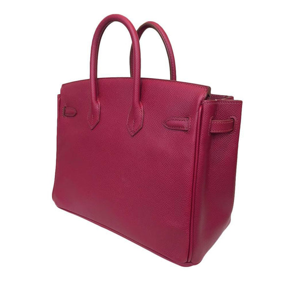 hermes birkin 25 rouge vif red new back open