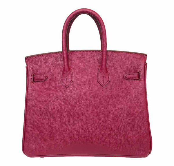 hermes birkin 25 rouge vif red new back