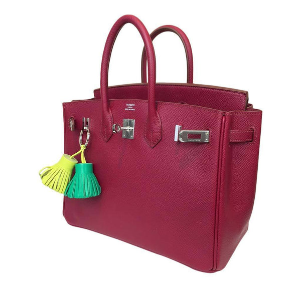 hermes birkin 25 rouge vif red new open