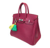 hermes birkin 25 rouge vif red new side