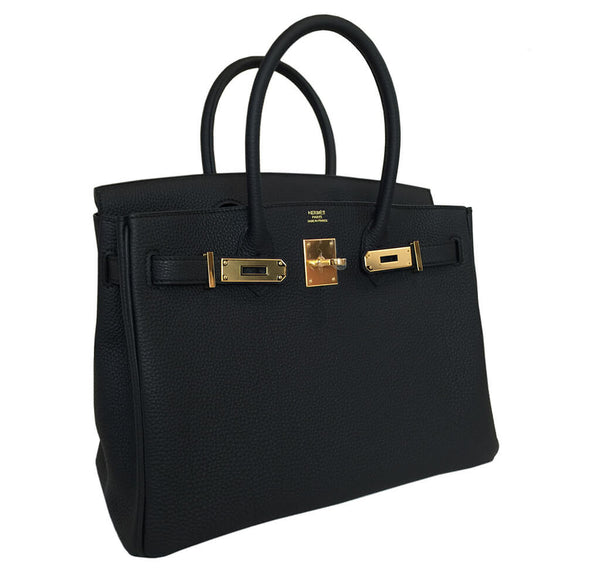 Hermes Birkin 30 Bag Black Togo