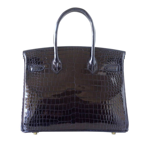 hermes birkin 30 bleu marine crocodile new back