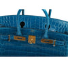 Hermes Birkin Blue Izmir Niloticus Crocodile