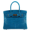 Hermes Birkin Blue Izmir Niloticus Crocodile