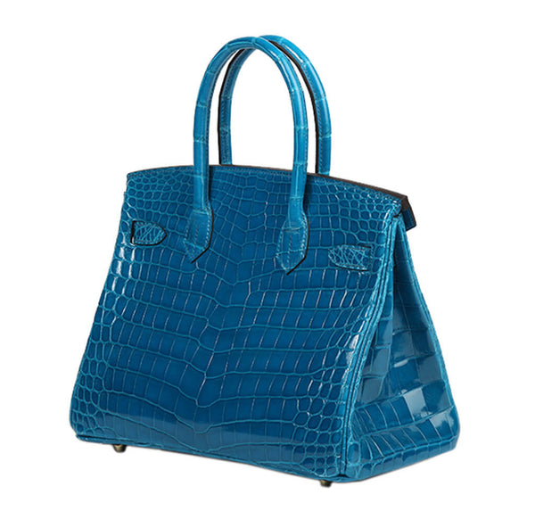 Hermes Birkin Blue Izmir Niloticus Crocodile