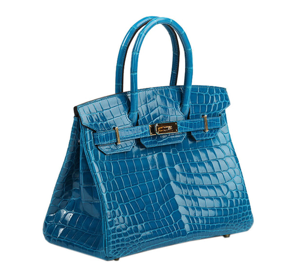 Hermes Birkin Blue Izmir Niloticus Crocodile