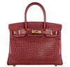 Hermes Birkin Ghillies 30 Bag Bourgogne