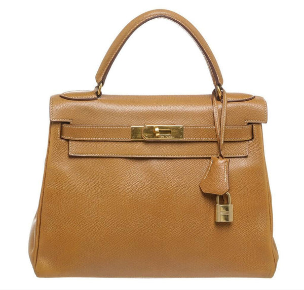 Hermes Kelly 28 Gold Epsom Bag 