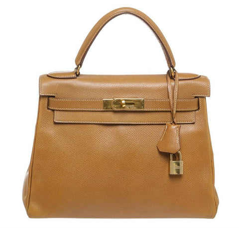 Hermes Kelly 28 Gold Epsom Bag 