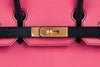 Hermes Birkin 30 Rose Lipstick Noir Chevre Special order brushed gold pristine engraving