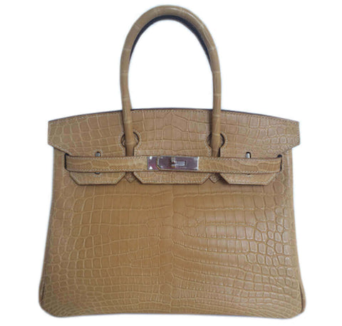 Hermes Birkin 30 Paille Niloticus Crocodile