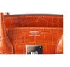 hermes birkin 30 potiron used embossing