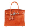 hermes birkin 30 potiron used front open