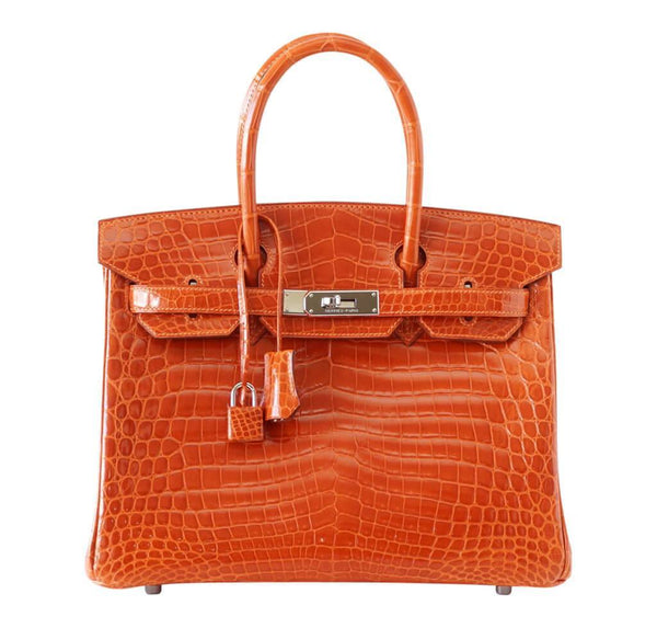 Hermes Birkin 30 Potiron Crocodile Bag 