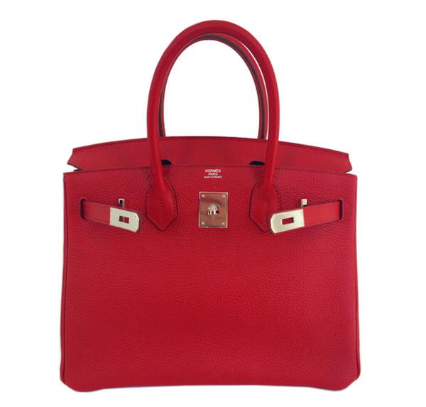 Hermes Birkin 30 Rouge Garance Bag 