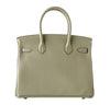 Hermes Birkin Bag Sage Clemence Leather