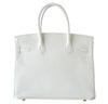 hermes birkin 30 white new back