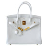 hermes birkin 30 white new front open