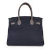 Hermès Birkin 30 Bi-Color Special Order Bag palladium pristine back