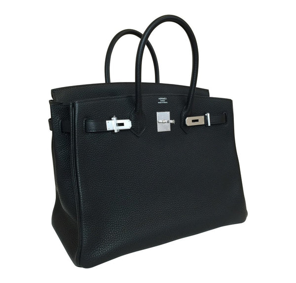 hermes birkin 35 black new side open