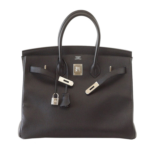 Hermes Birkin 35 Bag Black Epsom