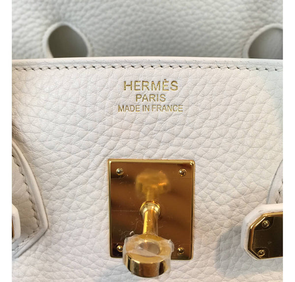 Hermes Birkin 35 Bag Blanc Taurillon