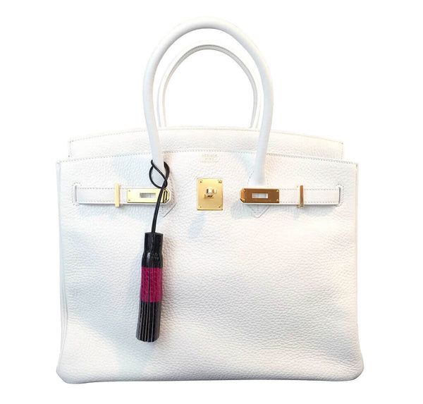 Hermes Birkin 35 Bag Blanc Taurillon